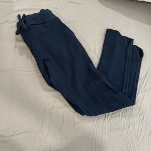 The lady and the sailor sweatpants